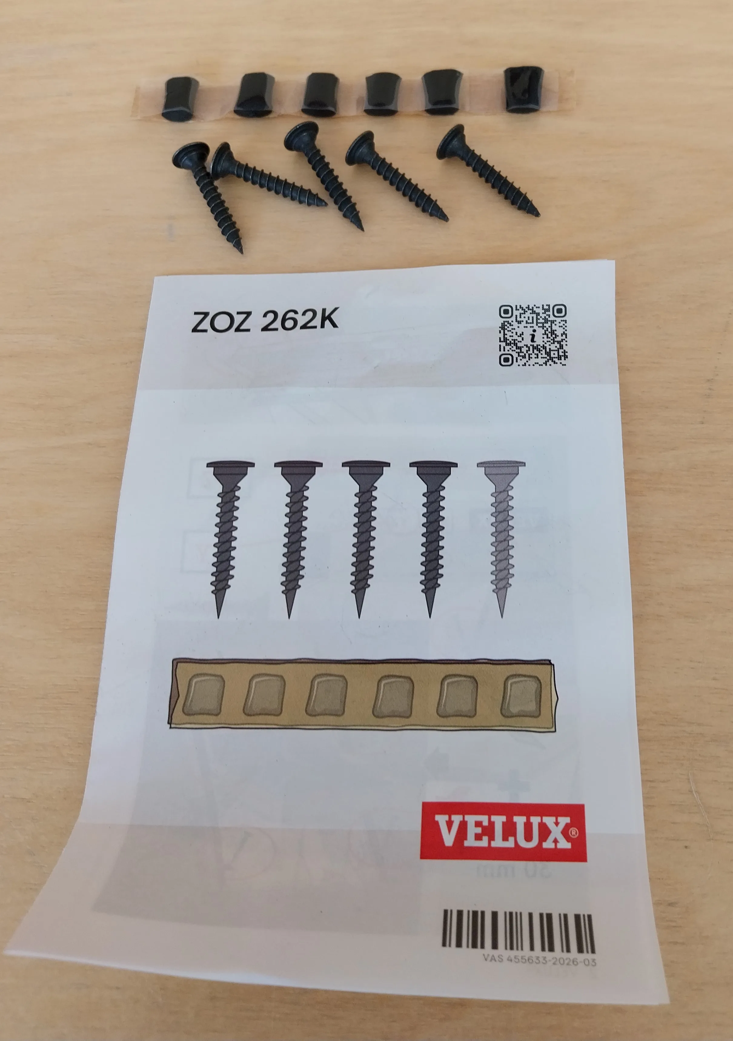 VELUX-Rollladen Montagebeutel ZOZ 262K