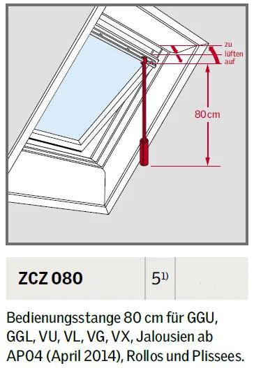 VELUX-Bedienungsstange ZCZ 080