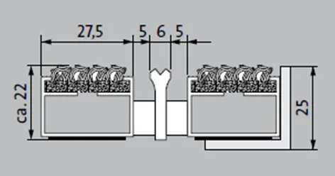 EMCO-Fußmatte 522 RK mit Winkelrahmen 200 x 100 cm