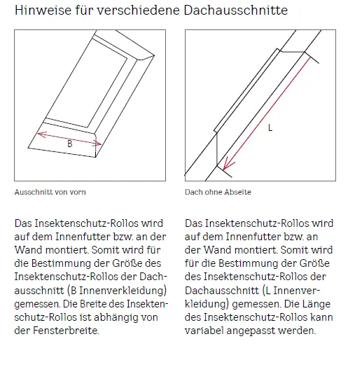 VELUX-Insektenschutzrollo für alle Größen