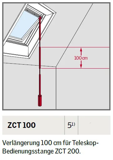 VELUX-Verlängerung  ZCT 100